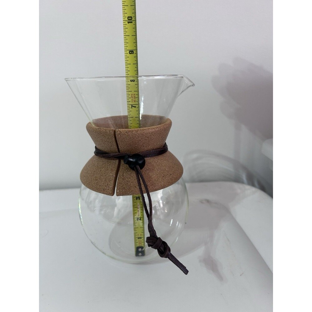 BODUM 8” Pour Over Coffee Borosilic Glass Carafe Replacement Only NO FILTER